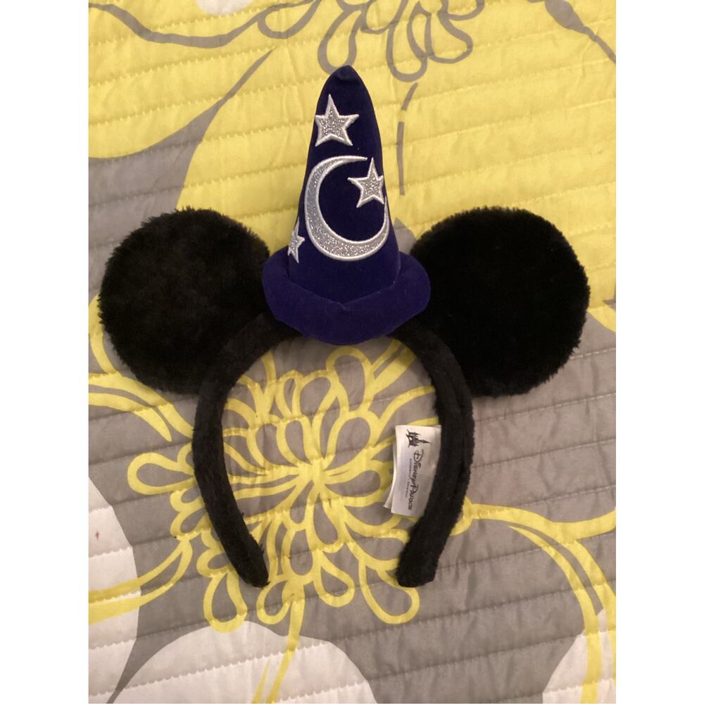 NWOT Disney Parks Paris Mickey Mouse Sorcerer Apprentice Fantasia Ears Headband
